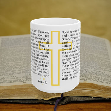Psalm 67 Full Text - 15oz Coffee Mug